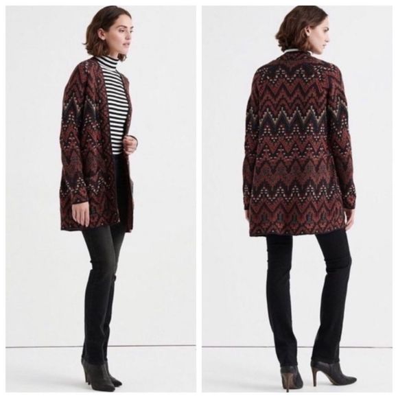 Lucky Brand Sweaters - LUCKY BRAND Boho Ikat Open Cardigan Sweater XS